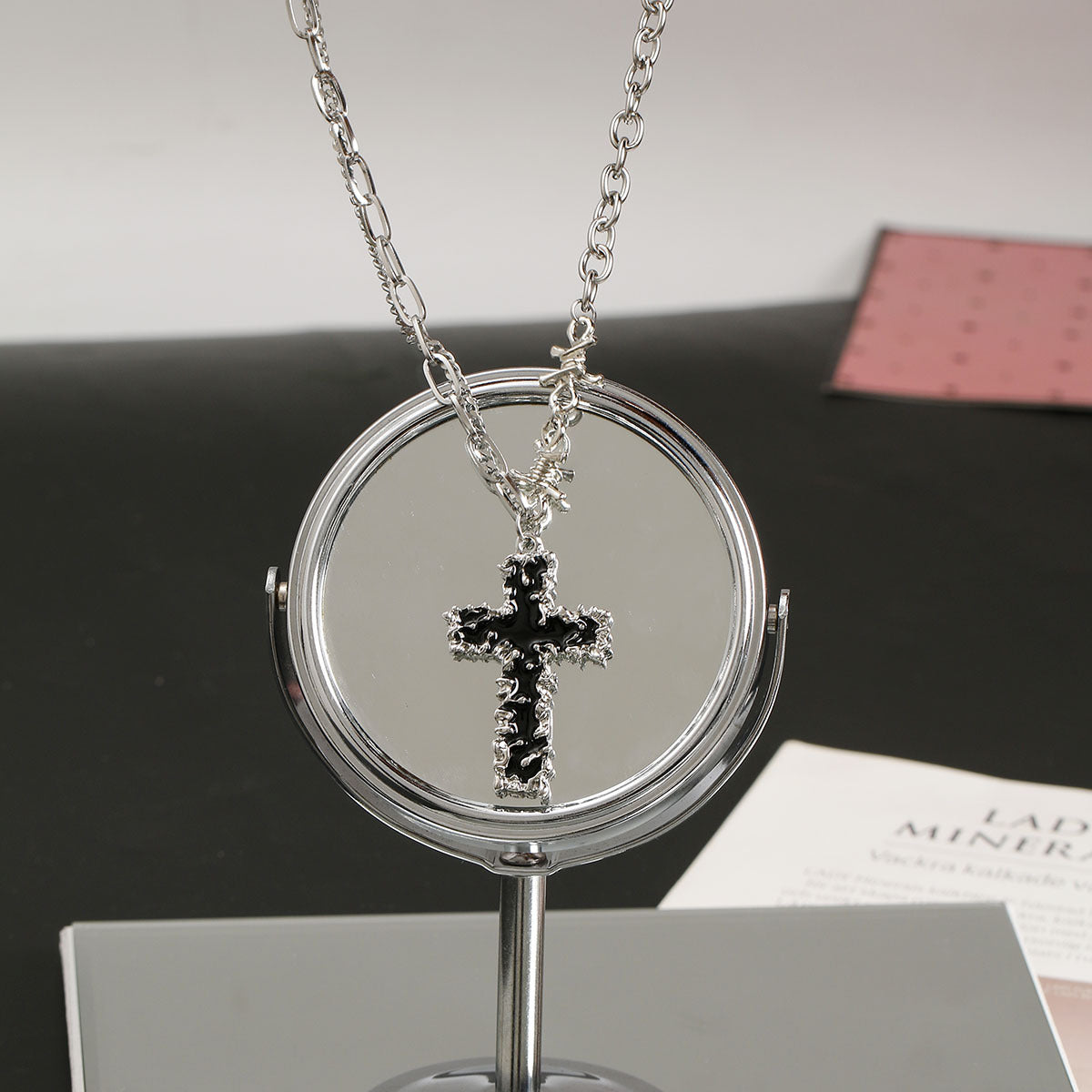 goth Cross Chain Necklace Alternative
