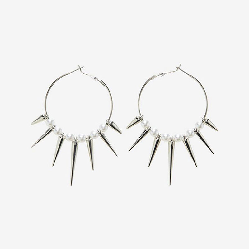 Punk Earrings with Large Spikes