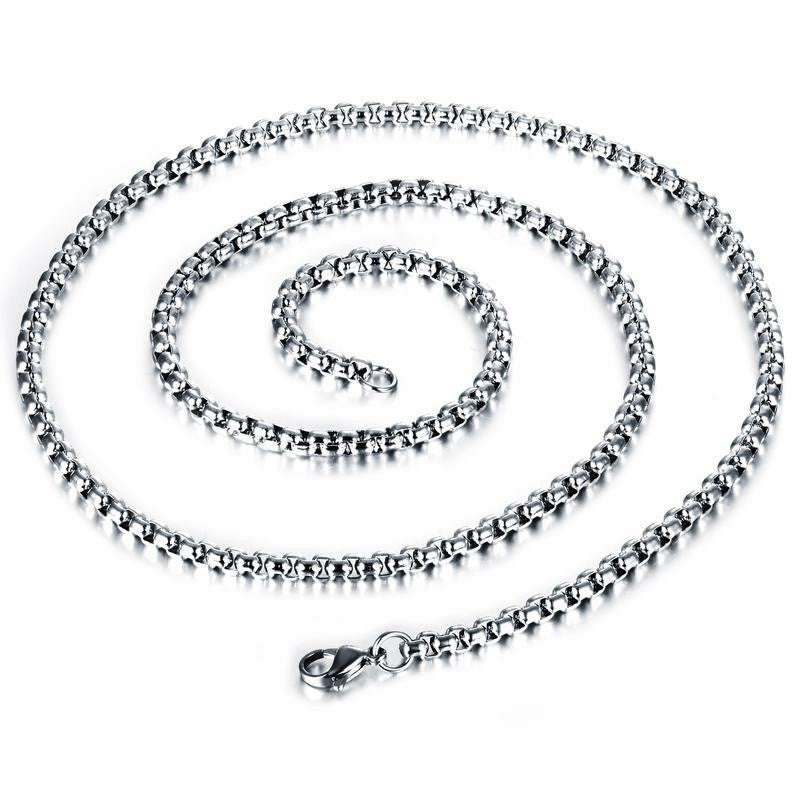 goth Human Heart Necklace Silver Steel