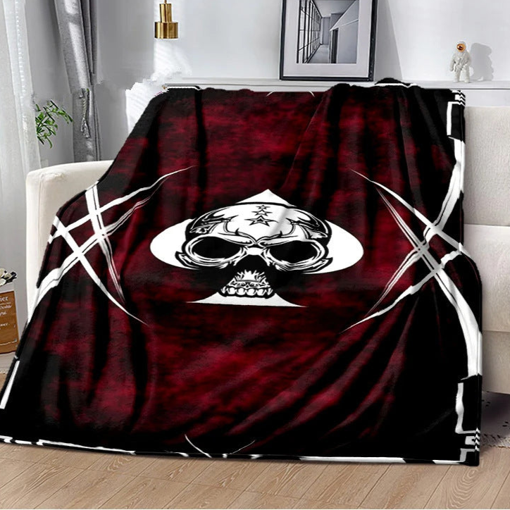 gothic Skull Ace Gothic Blanket