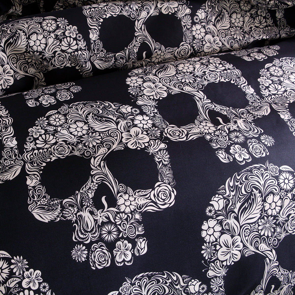 goth Skull Bedclothes Goth Quilt Cover Set