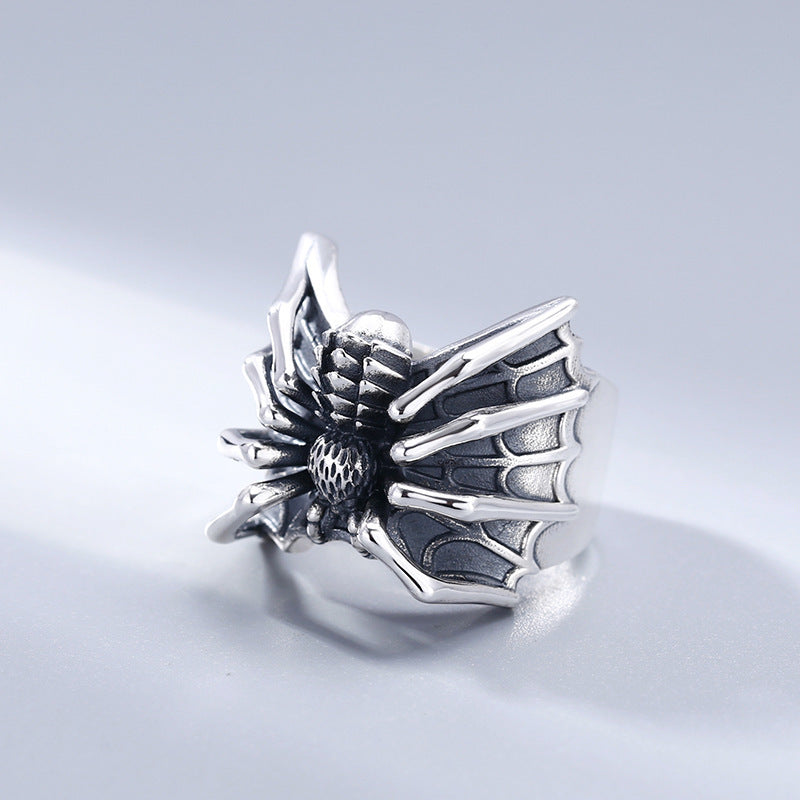 goth Spider Ring S925 Sterling Silver