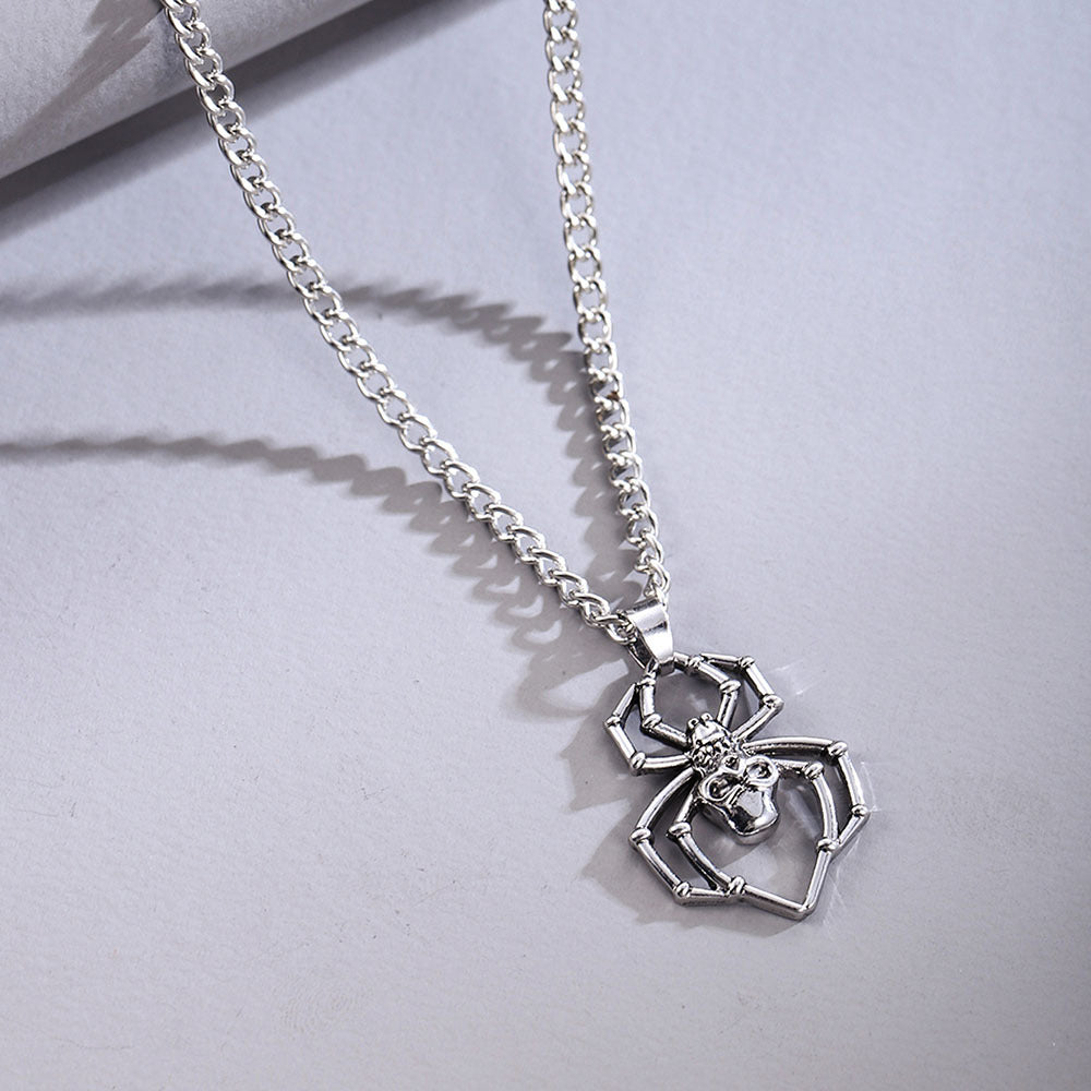 Spider goth Necklace Stainless Steel