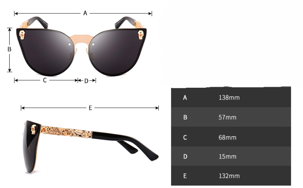 goth skull shades