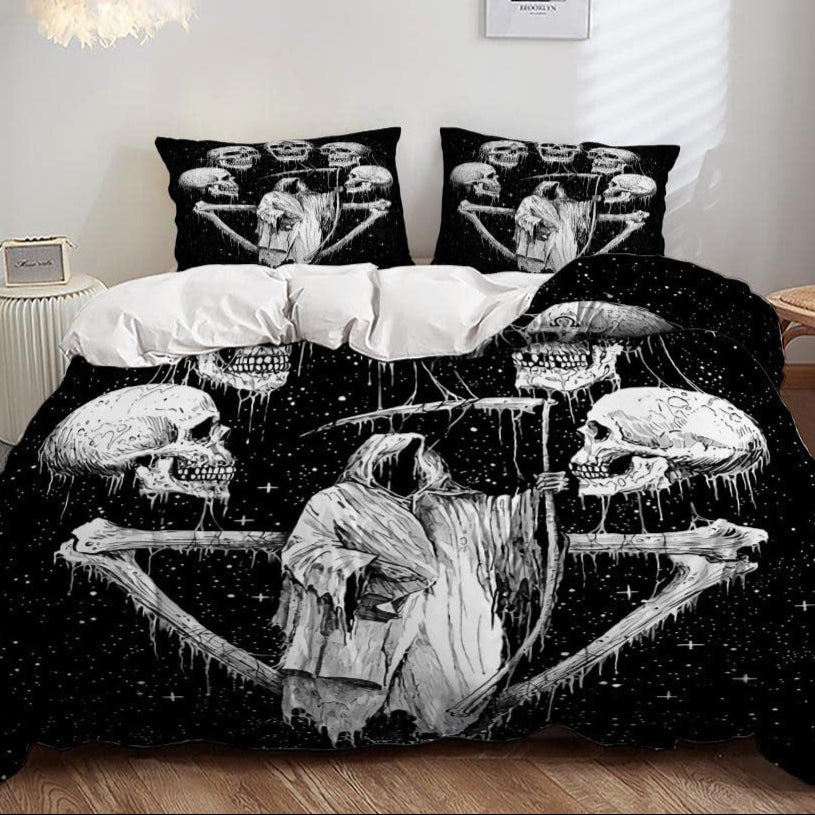 gothic Grim Reaper Bedding Set