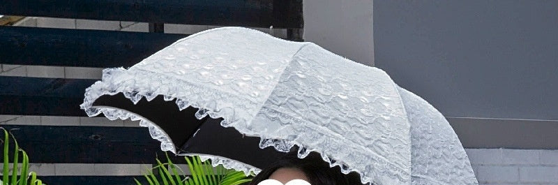 Large Gothic Parasol Lace Sun Umbrella