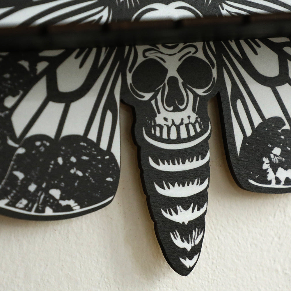 gothic Skull Moth Wall Rack