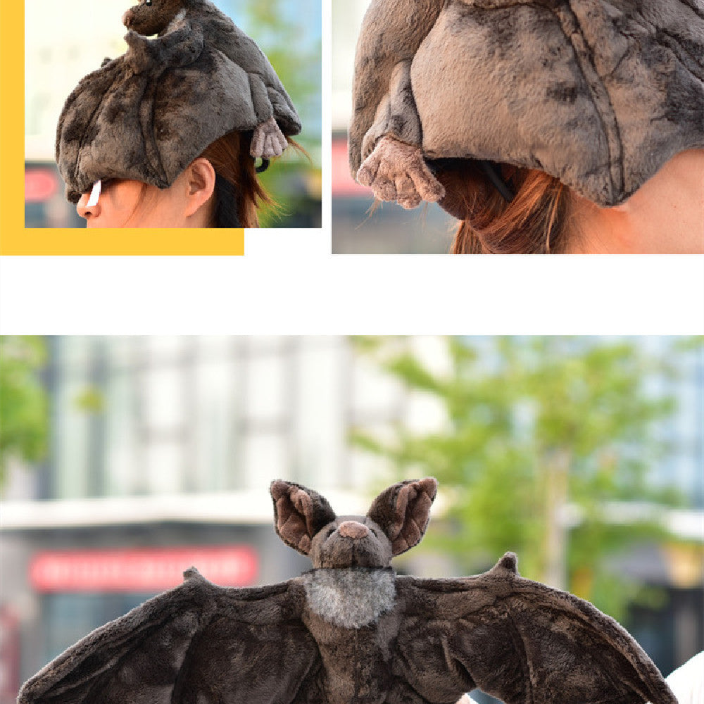 gray Realistic Bat Stuffed Animal