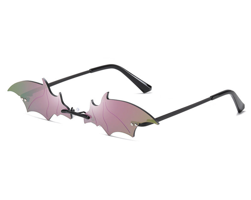 green Reflective Bat Sunglasses
