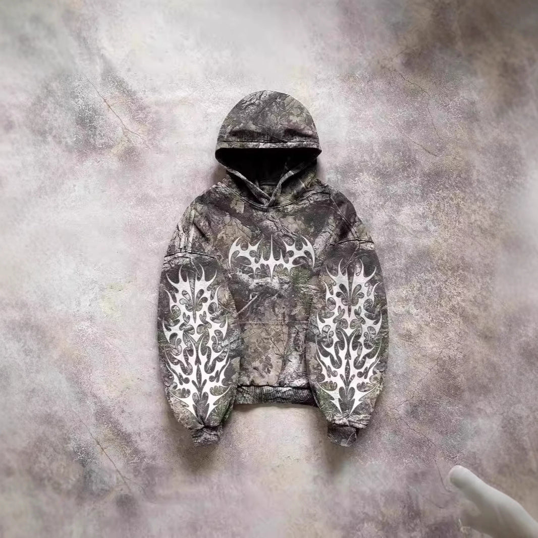 Washed Alternative Streetwear Hoodie