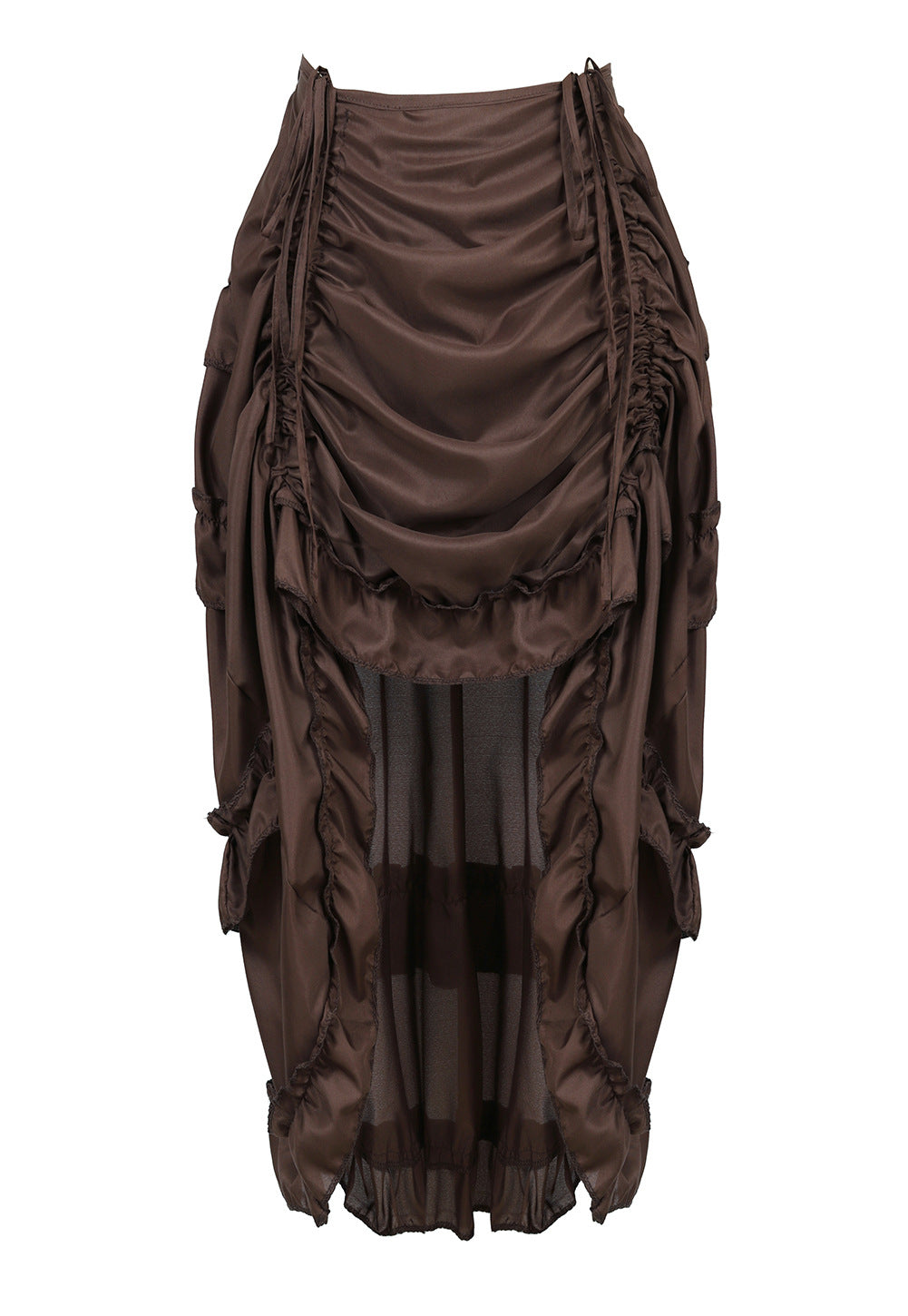 Asymmetrical Victorian Skirt brown