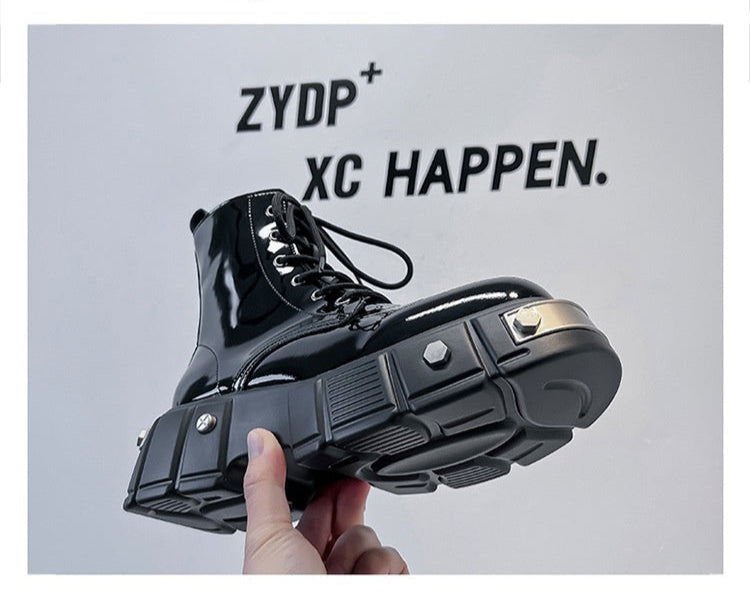 tall Goth Platform Boots for Men