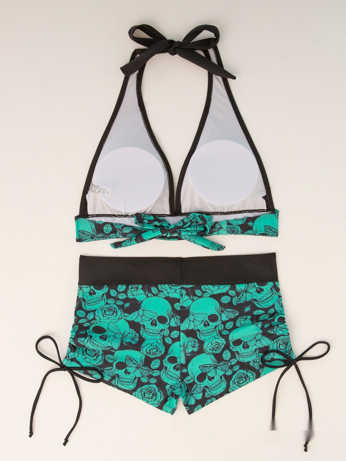 Skull Print Bikini Set Padded Style