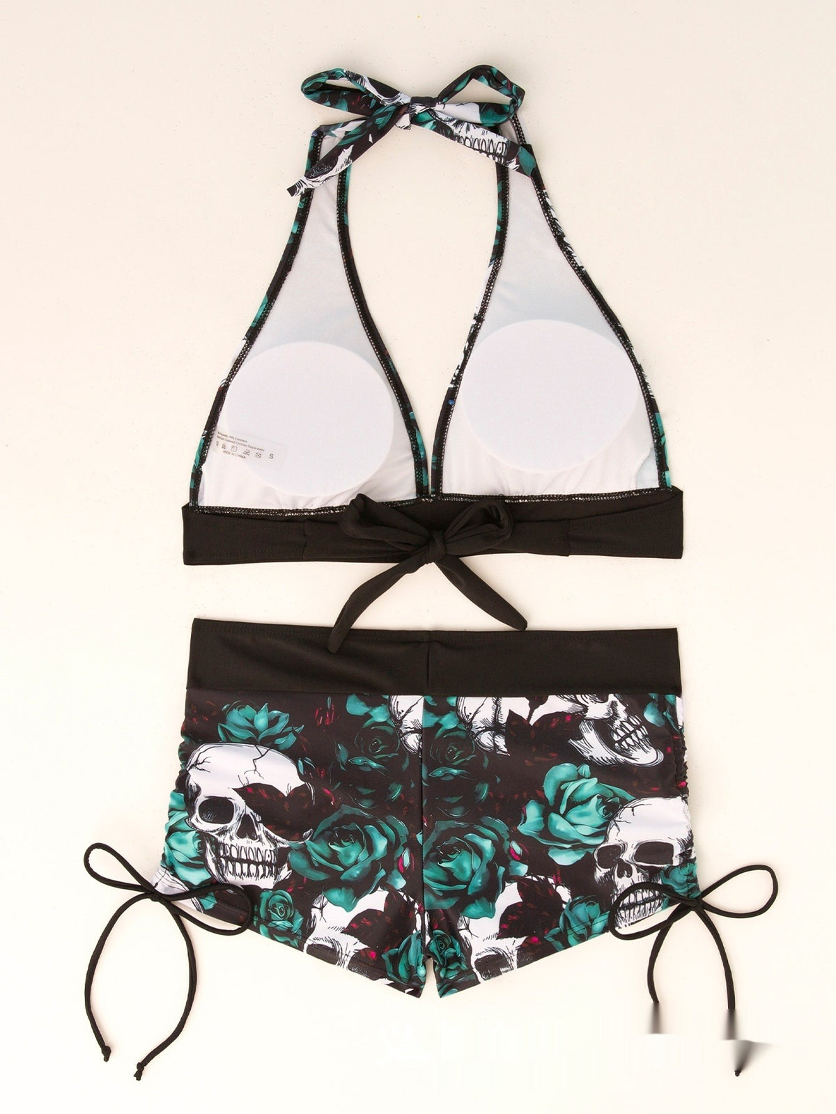 Skull Print Bikini Set Padded Style