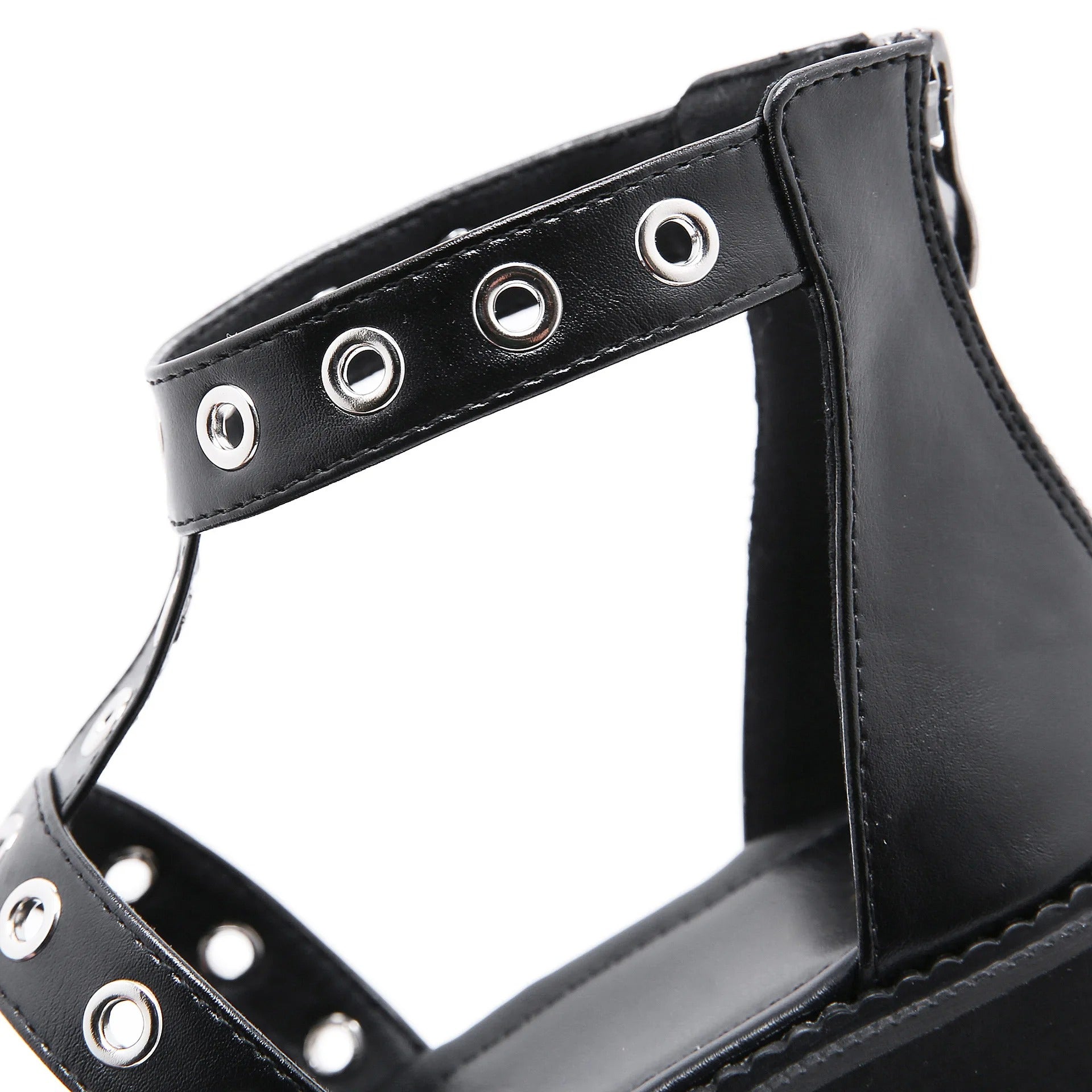 Rivet Goth Sandal Platform Heels