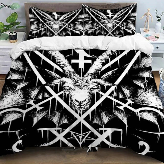 inverted cross Occult Bed Comforter Set