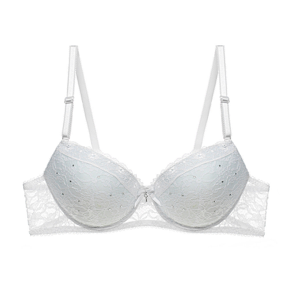 lace Push Up Bra Gothic Black
