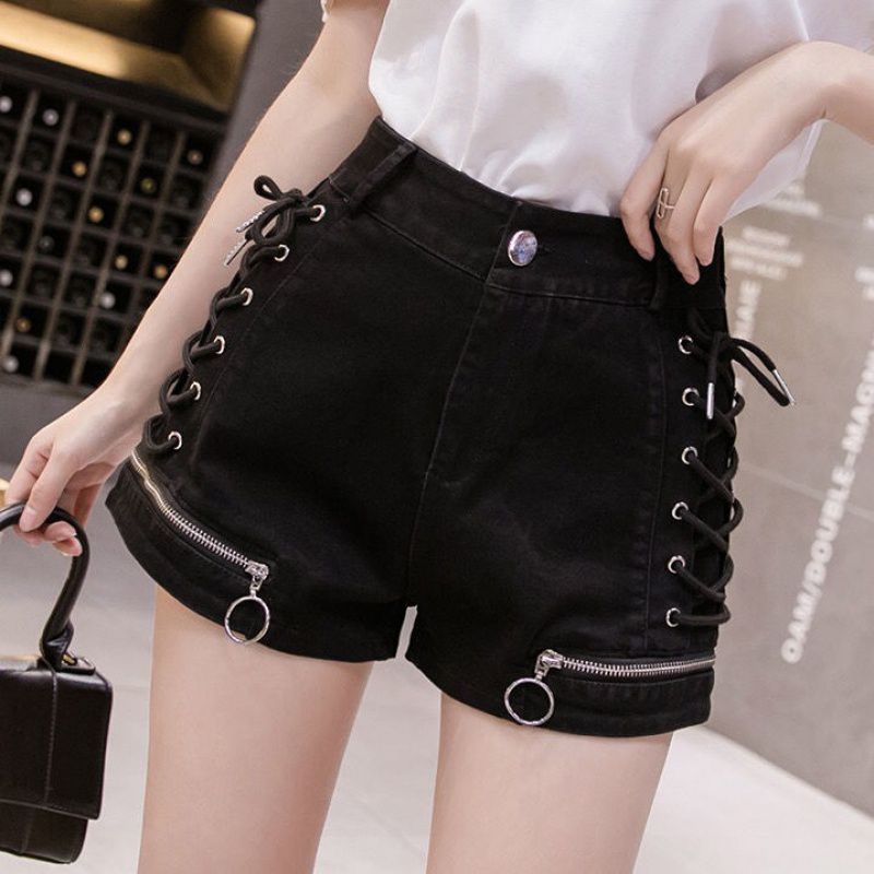cords Strapped Punk Shorts