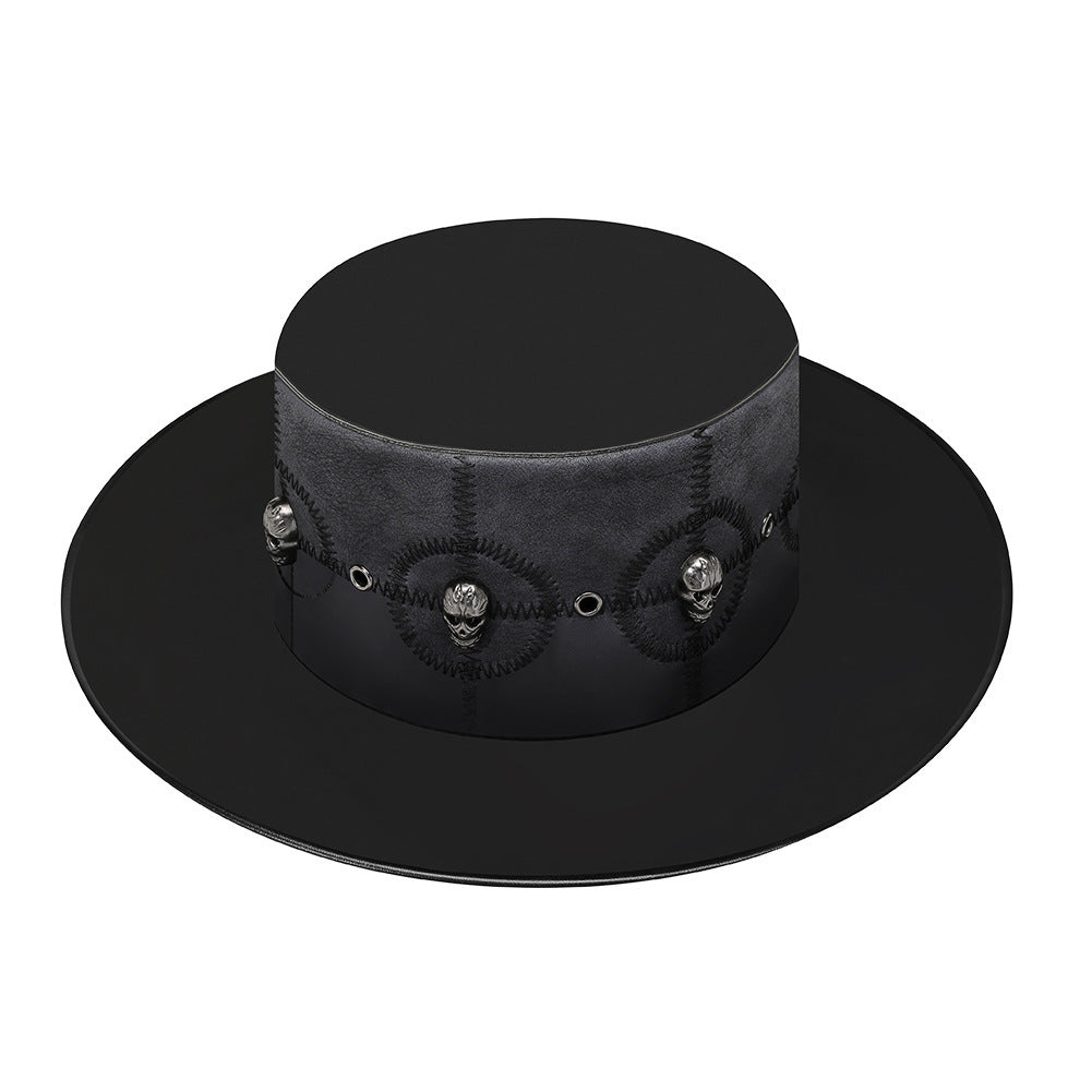 leather Gothic Steampunk Sun Hat
