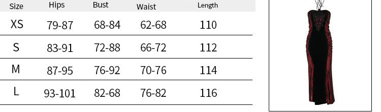 Embroidered Formal long Goth Dress