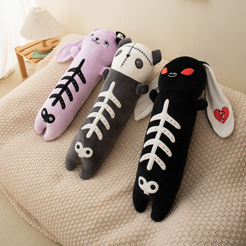 Goth Black Rabbit long plushie toy stuffed animal