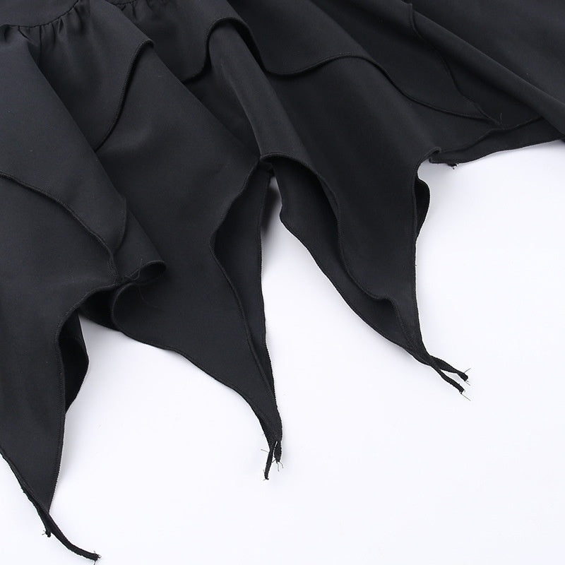 mini Bat Skirt Black Goth