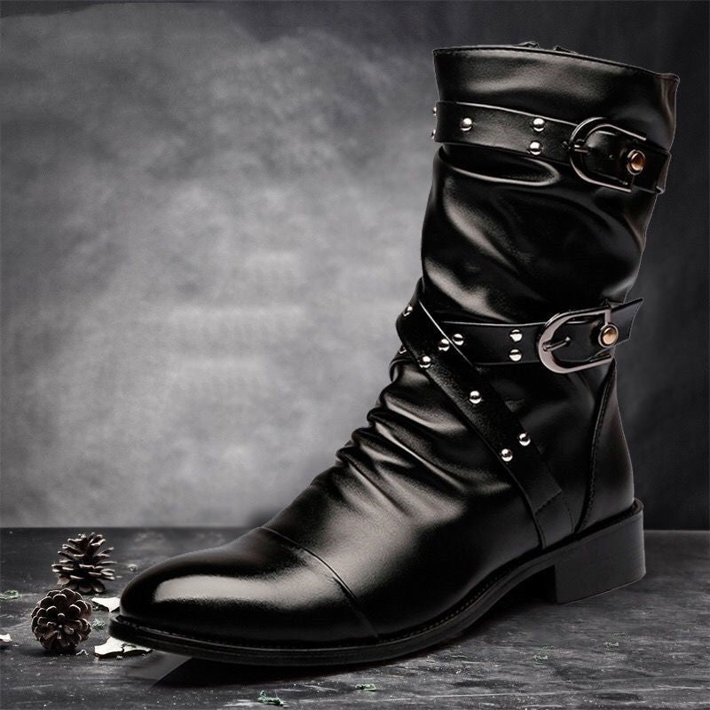 Black Pirate Boots for Men