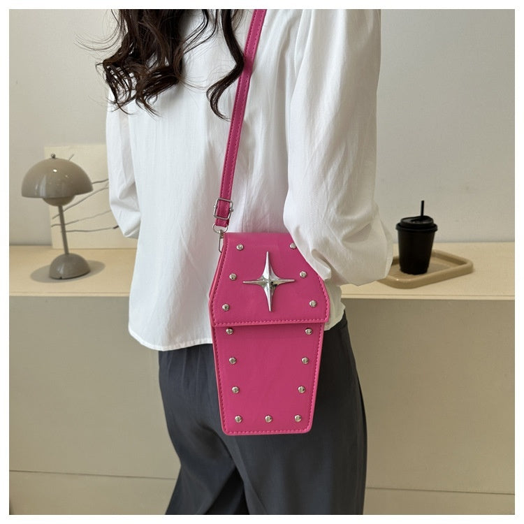 pink Goth Crossbody Purse