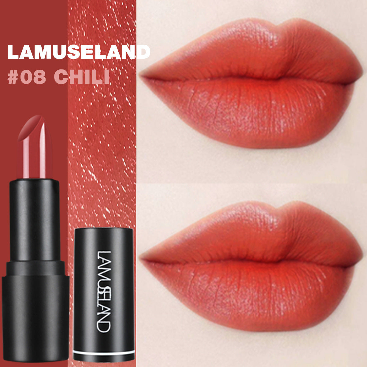 Red Goth Glossy Lipstick