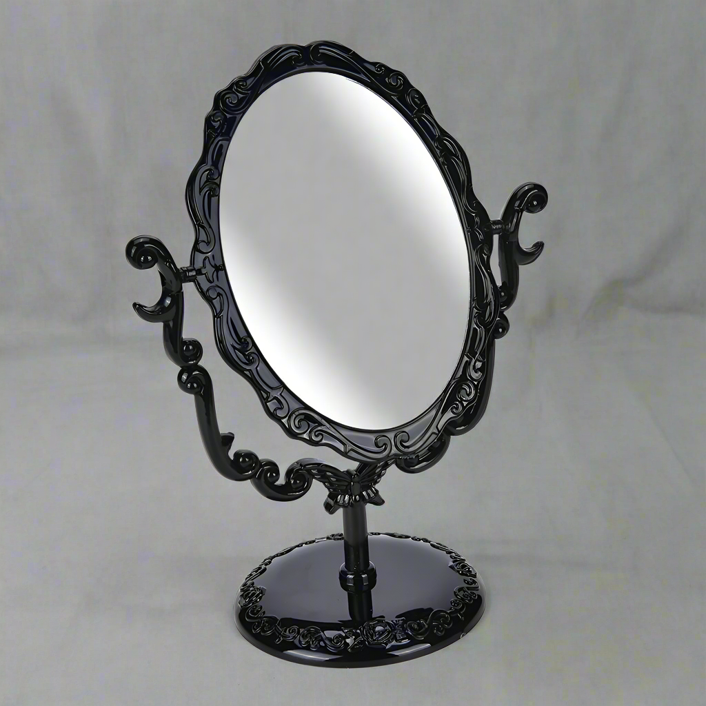 Goth Makeup Mirror Black