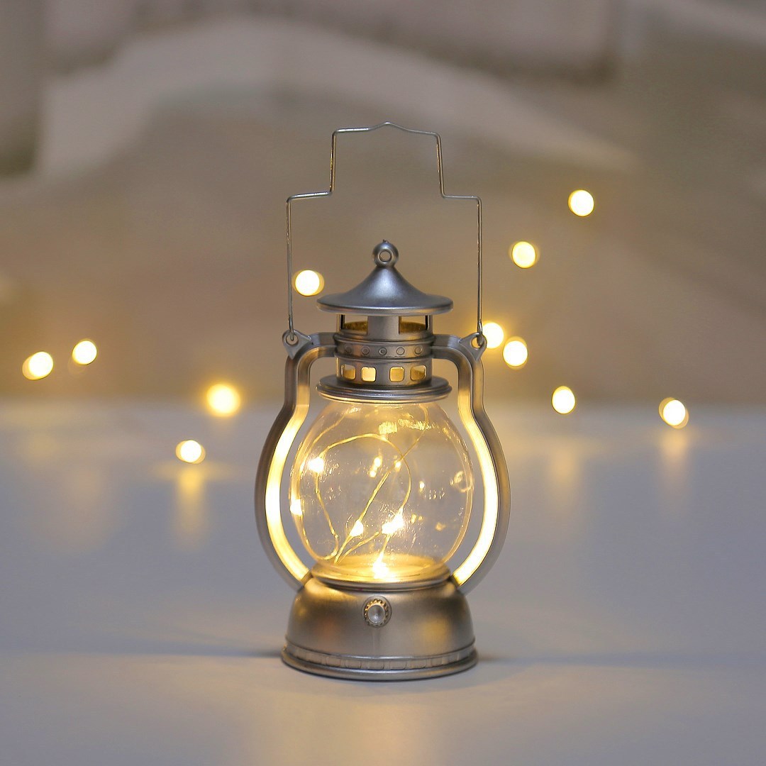 portable Retro Table Lamp punk candle light fake