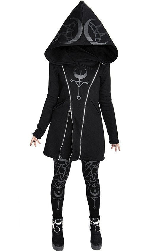 moon Black Witch Hoodie