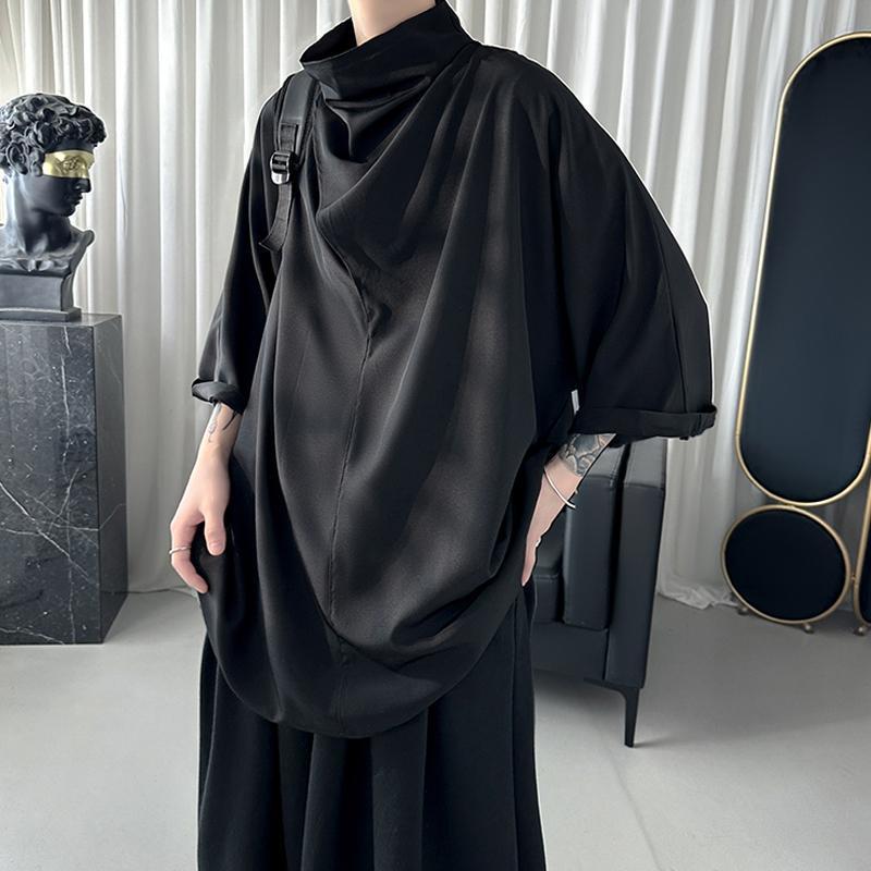 steampunk Gothic Oversized Short Sleeve Shirt