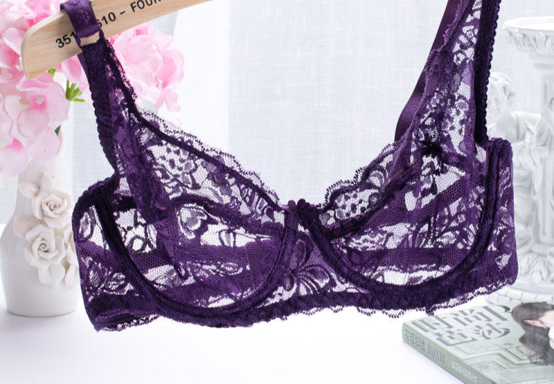 Dark purple Bra Lace