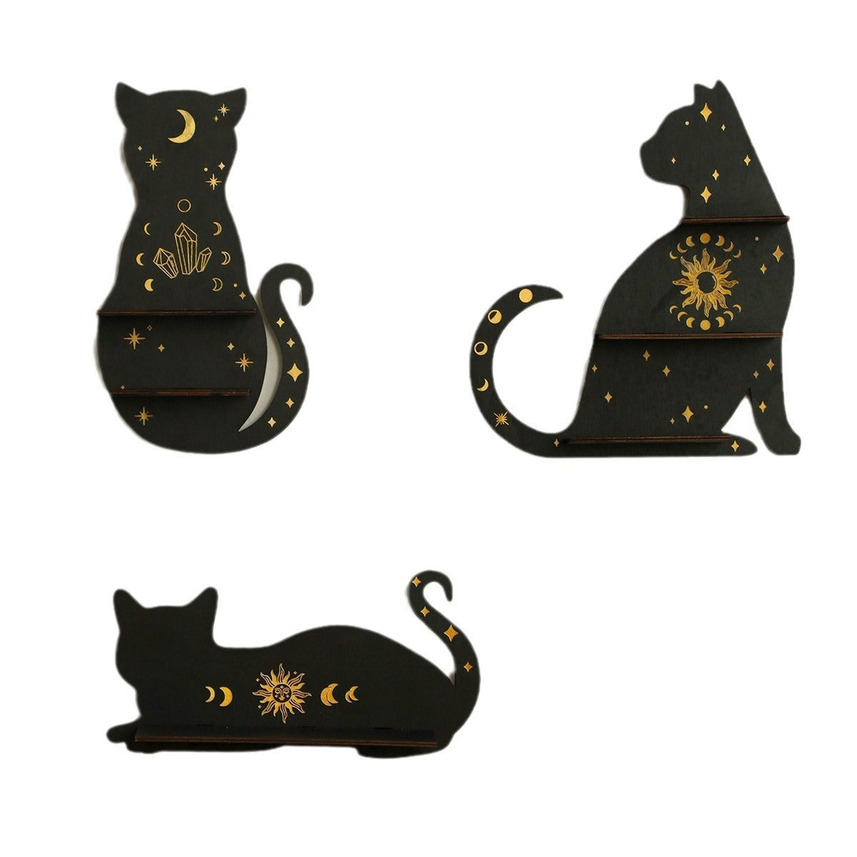 Cat Shaped Shelf rack for crystals
