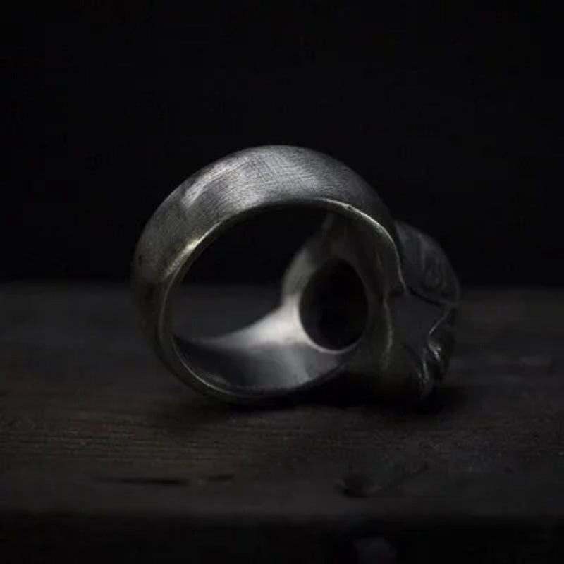 real Black Human Heart Ring