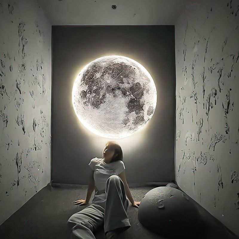 realistic Moon Light Fixture