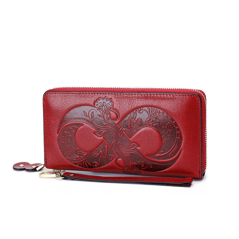 red Goth Vegan Leather Wallet