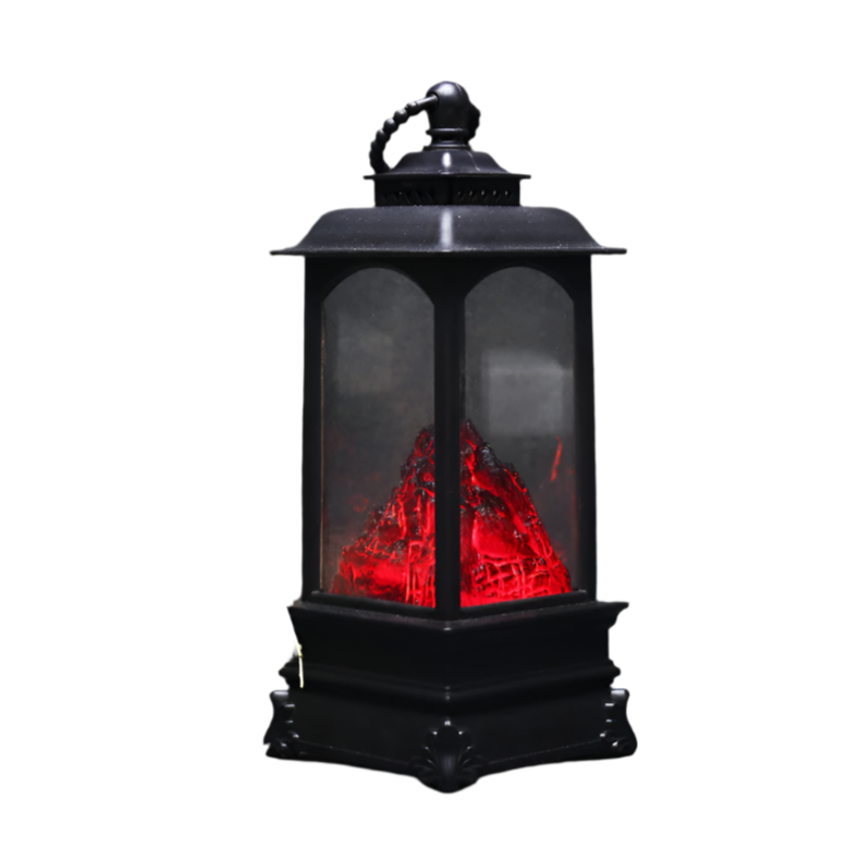 red Gothic Lava Volcano Lamp