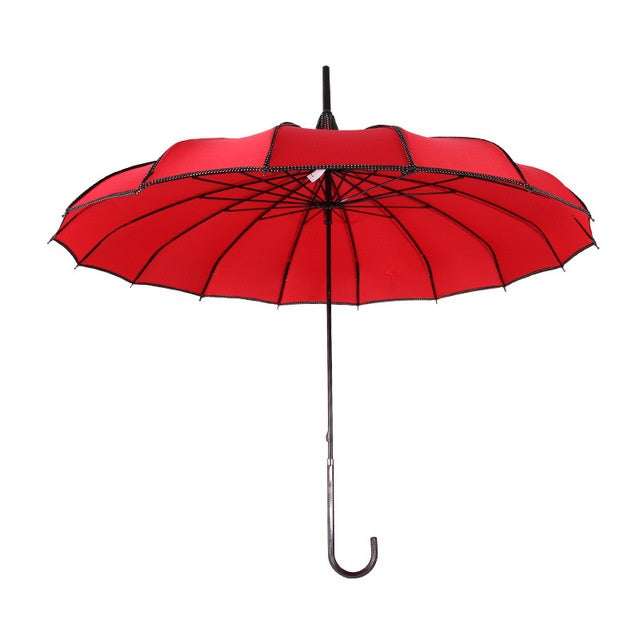 red Gothic Umbrella Pointy End