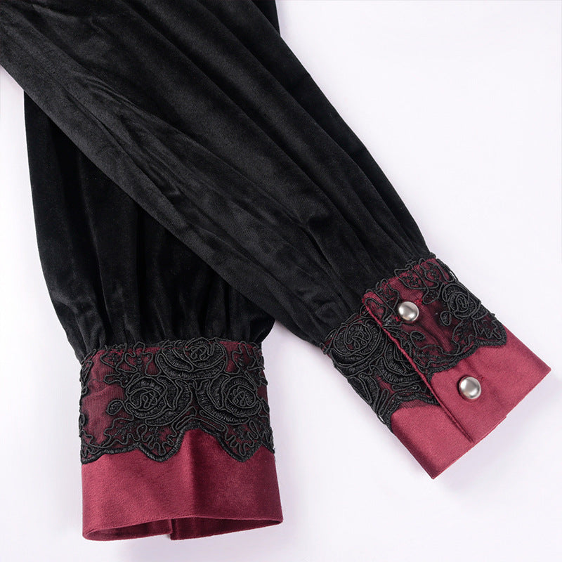 red black Mid-Century Steampunk Shirt