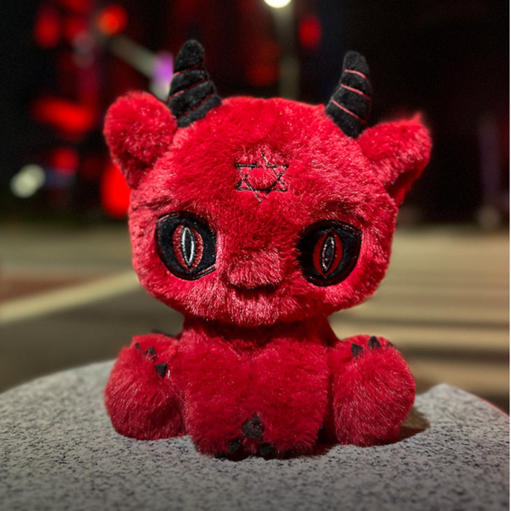 satan Red Devil Plushie Stuffed Animal Demon