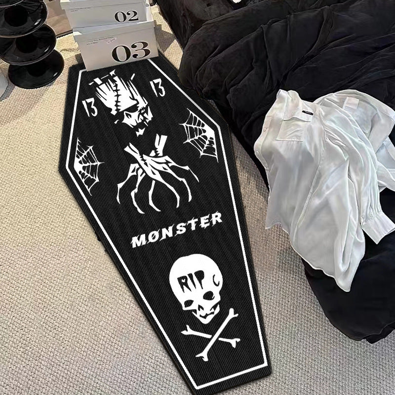 spooky The 13th RIP skull Mat