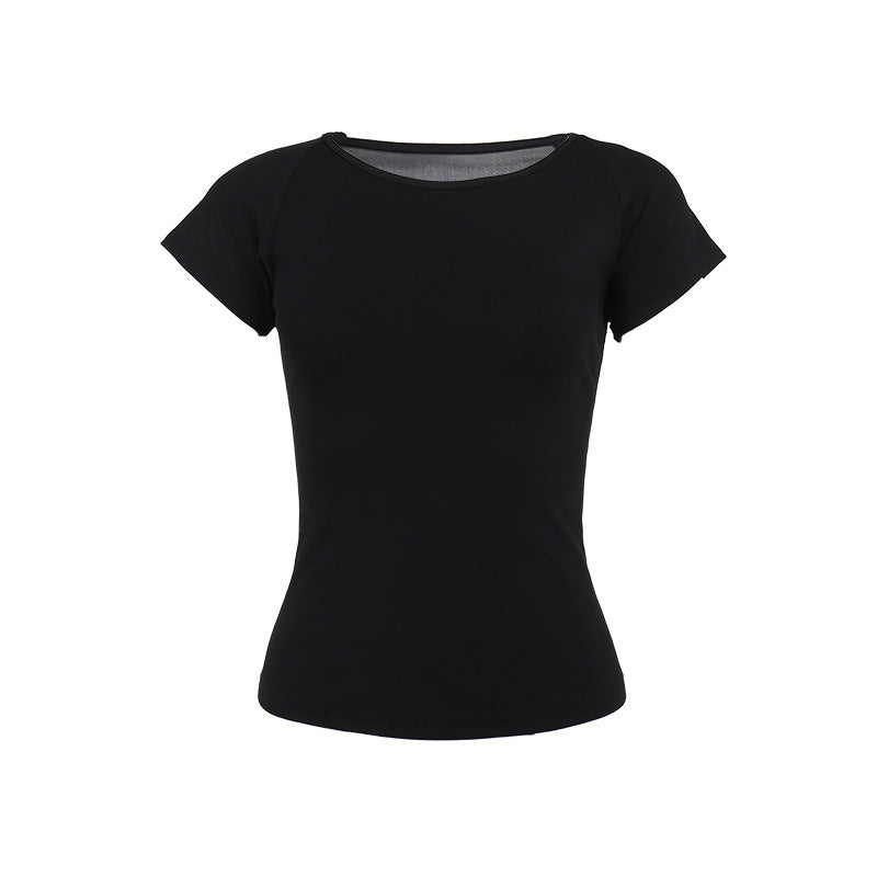 Gothic Sheer Backless Tee