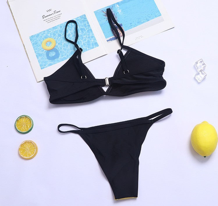 sexy "Burn" Alternative Skull and Fire Bikini Set