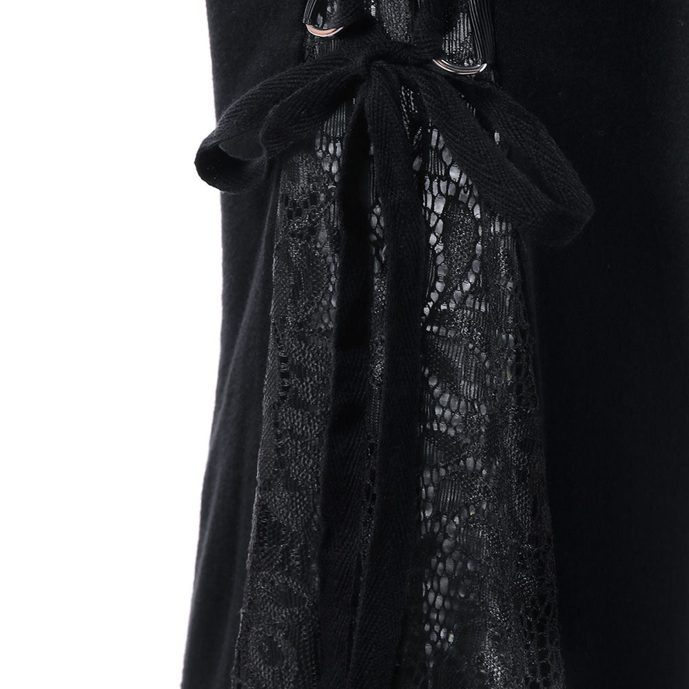 side ribbon Lace Up Goth Trousers for Women