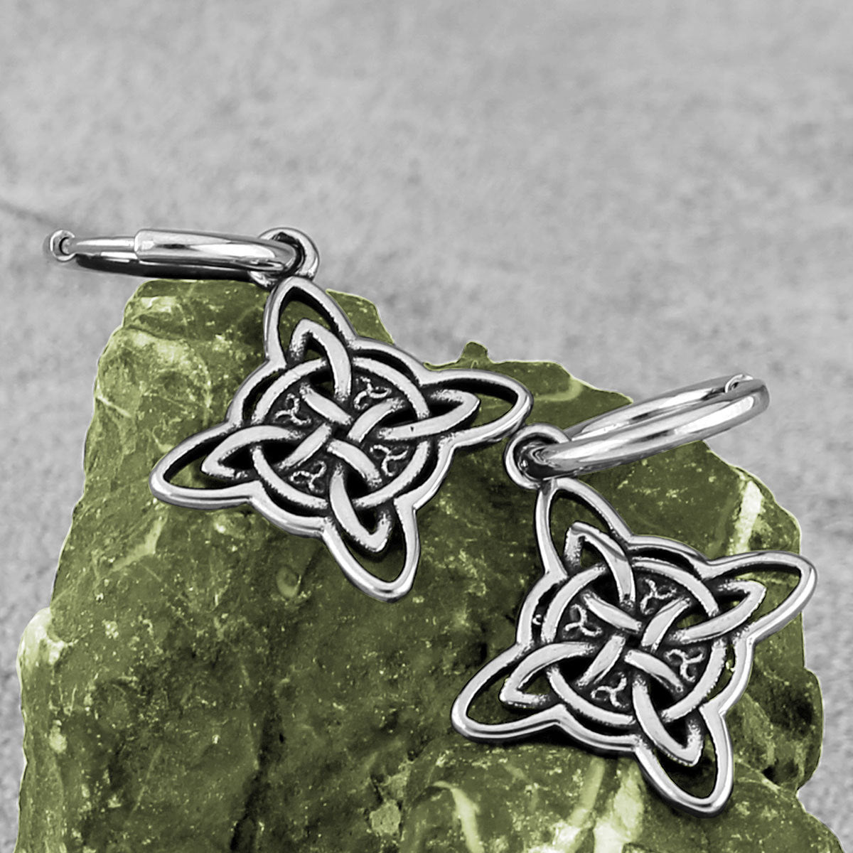 Alternative Celtic Knot Earrings silver