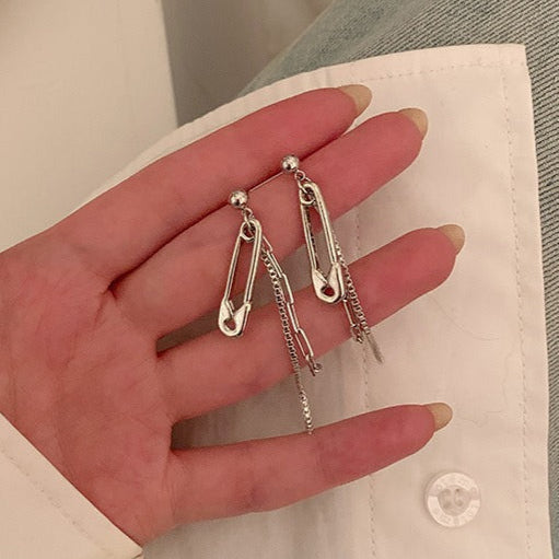 Safety Pin Earrings Womens