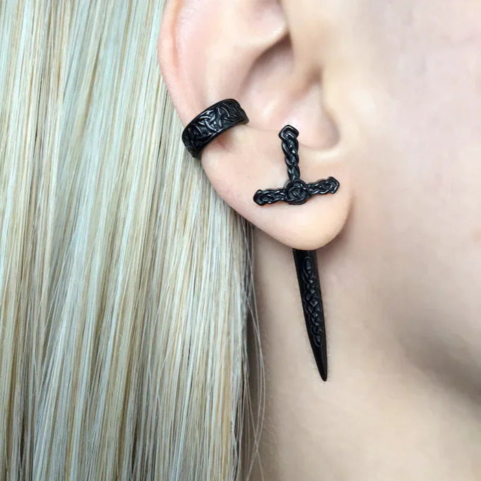 Sword Stud Earrings