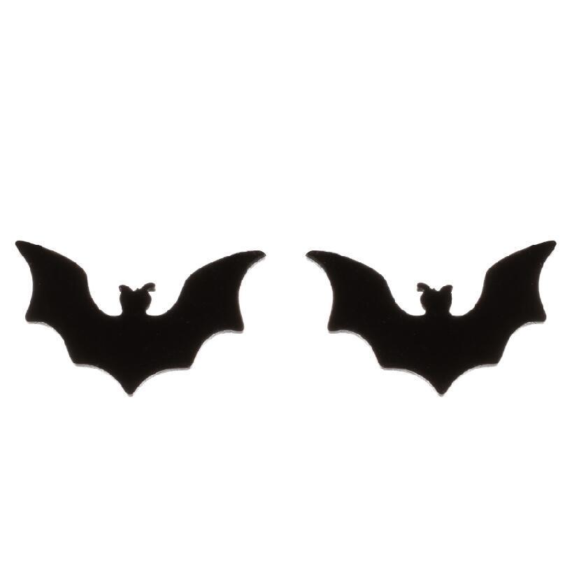Bat Stud Earrings Stainless Steel small